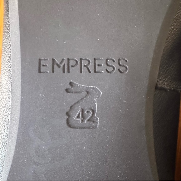 Empress Square Toe Flat Black Ballet Shoe Size EU 42 US 11 - Picture 10 of 15
